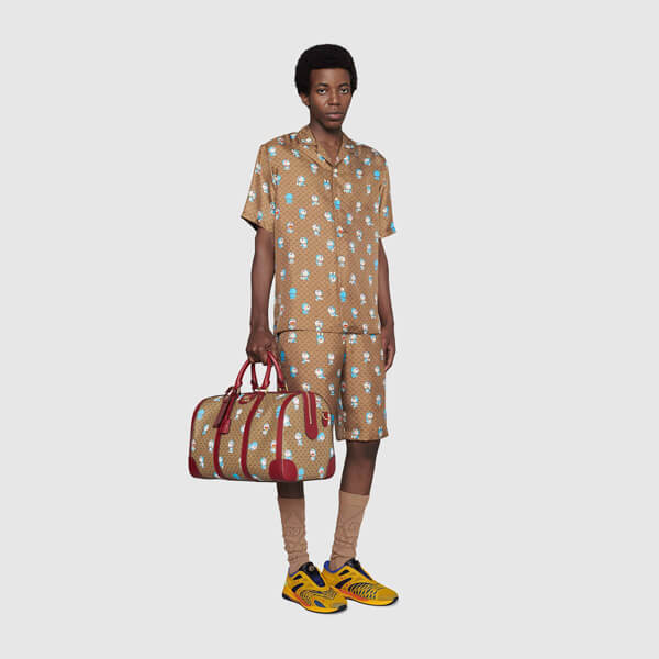 グッチ ドラえもん ミディアム ダッフル バッグ 偽物 647815 2TJBG 8587